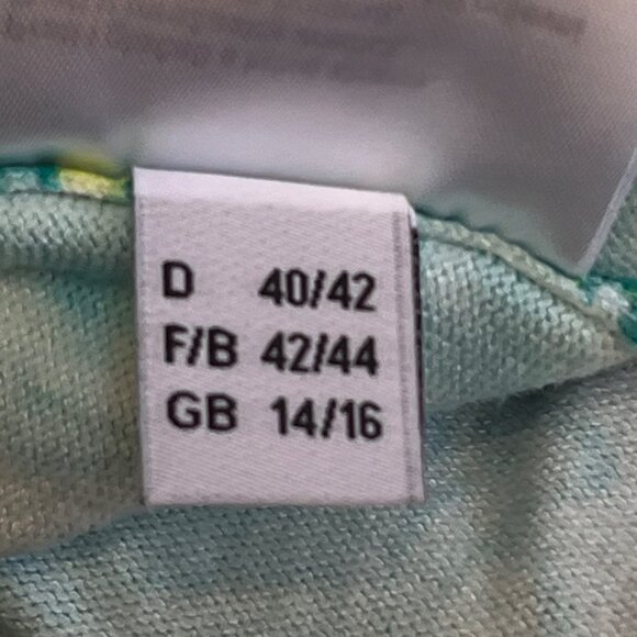 Madeleine Womens Green Paisley Print 3/4 Sleeve V Neck Top Sz 14/16 Viscose READ - Picture 7 of 10